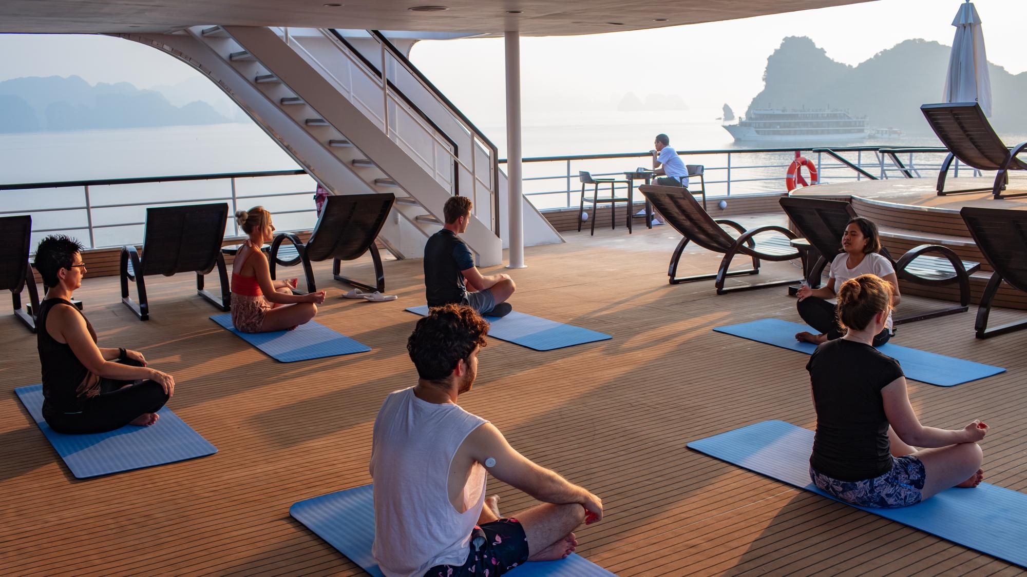 Scarlet Pearl Halong Cruises Yoga